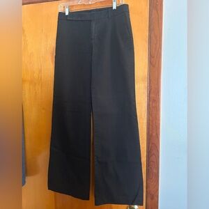 Wide leg stretch, black pant